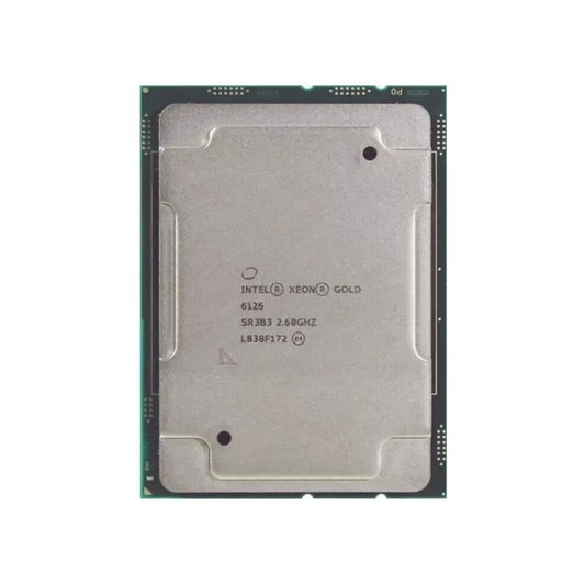 Intel Xeon Gold 6126 Processor, 6 Cores, 12 Threads, 2.6 GHz (4.2 GHz Turbo), LGA 3647, 12MB Cache - Server CPU