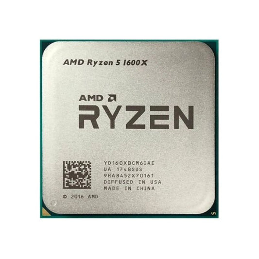 AMD Ryzen 5 1600X Processor, 6 Cores, 12 Threads, 3.6 GHz (4.0 GHz Turbo), AM4, 16MB Cache - Desktop CPU