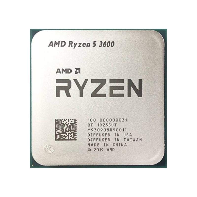 AMD Ryzen 5 3600 Processor, 6 Cores, 12 Threads, 3.6 GHz (4.2 GHz Turbo), AM4, 32MB Cache - Desktop CPU