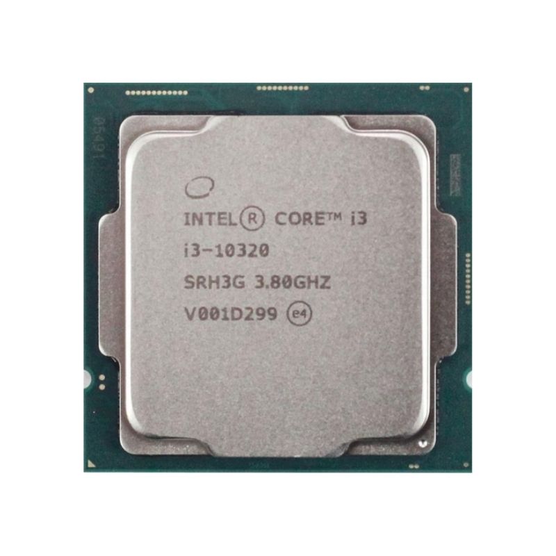 Intel Core i3-10320 Processor, 4 Cores, 8 Threads, 3.8 GHz, LGA 1200, 6MB Cache - Desktop CPU