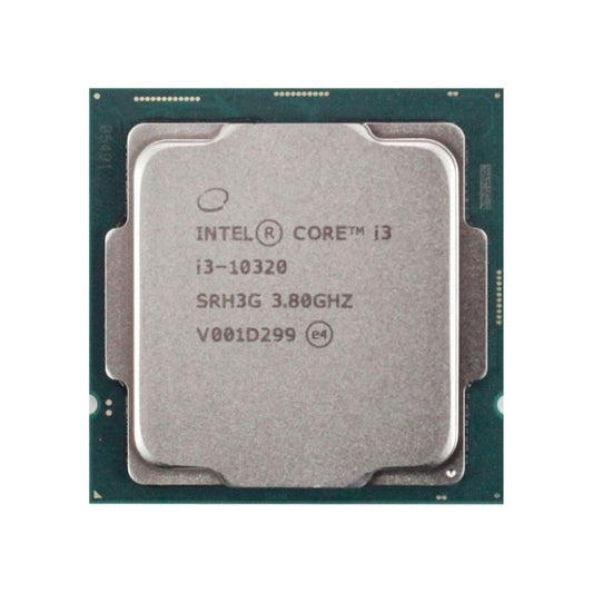 Intel Core i3-10320 Processor, 4 Cores, 8 Threads, 3.8 GHz, LGA 1200, 6MB Cache - Desktop CPU