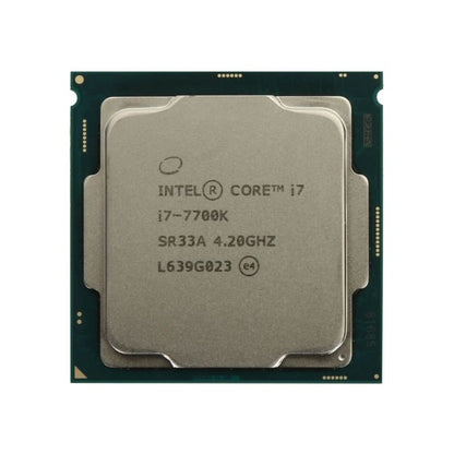 Intel Core i7-7700K Processor, 4 Cores, 8 Threads, 4.2 GHz (4.5 GHz Turbo), LGA 1151, 8MB Cache - Desktop CPU