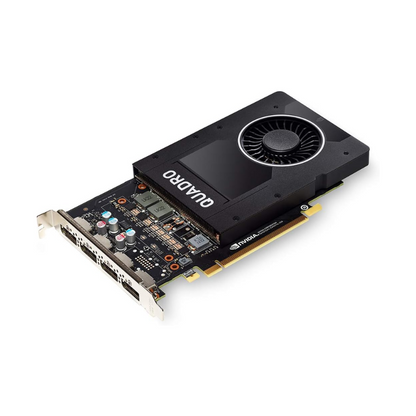 NVIDIA Quadro P2000 Graphics Card, 5 GB GDDR5, 160-bit Memory Interface, 1024 CUDA Cores, PCIe 3.0 x16