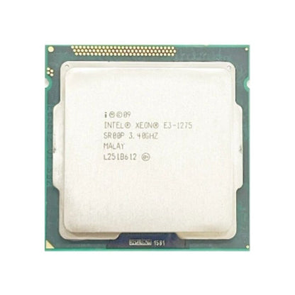 Intel Xeon E3-1275 Processor, 4 Cores, 8 Threads, 3.5 GHz (3.9 GHz Turbo), LGA 1155, 8MB Cache - Server CPU