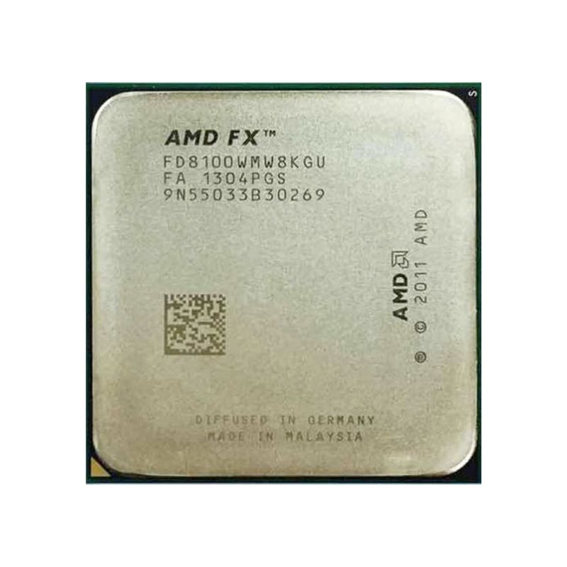 AMD FX-8100 Processor, 8 Cores, 3.7 GHz (4.2 GHz Turbo), AM3+, 8MB Cache - Desktop CPU