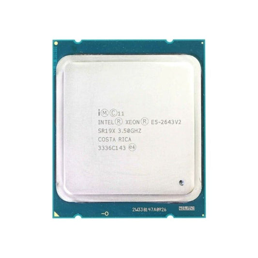 Intel Xeon E5-2643 v2 Processor, 6 Cores, 12 Threads, 3.5 GHz (3.8 GHz Turbo), LGA 2011, 15MB Cache - Server CPU