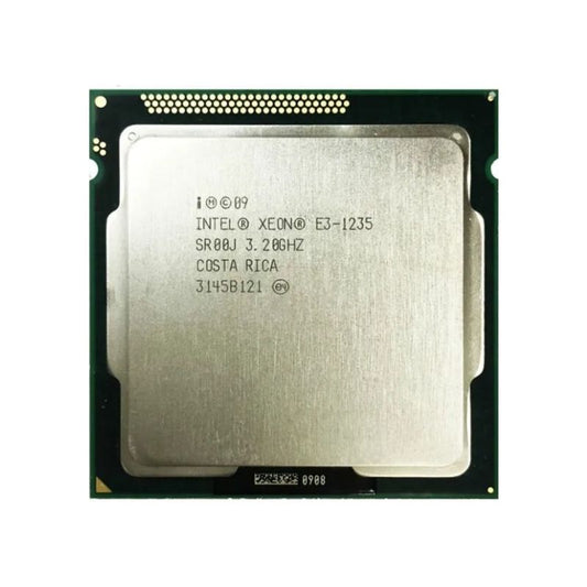 Intel Xeon E3-1235 Processor, 4 Cores, 8 Threads, 3.3 GHz (3.7 GHz Turbo), LGA 1155, 8MB Cache - Server CPU