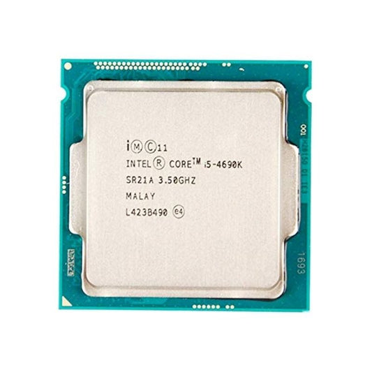 Intel Core i5-4690K Processor, 4 Cores, 4 Threads, 3.5 GHz (3.9 GHz Turbo), LGA 1150, 6MB Cache - Desktop CPU