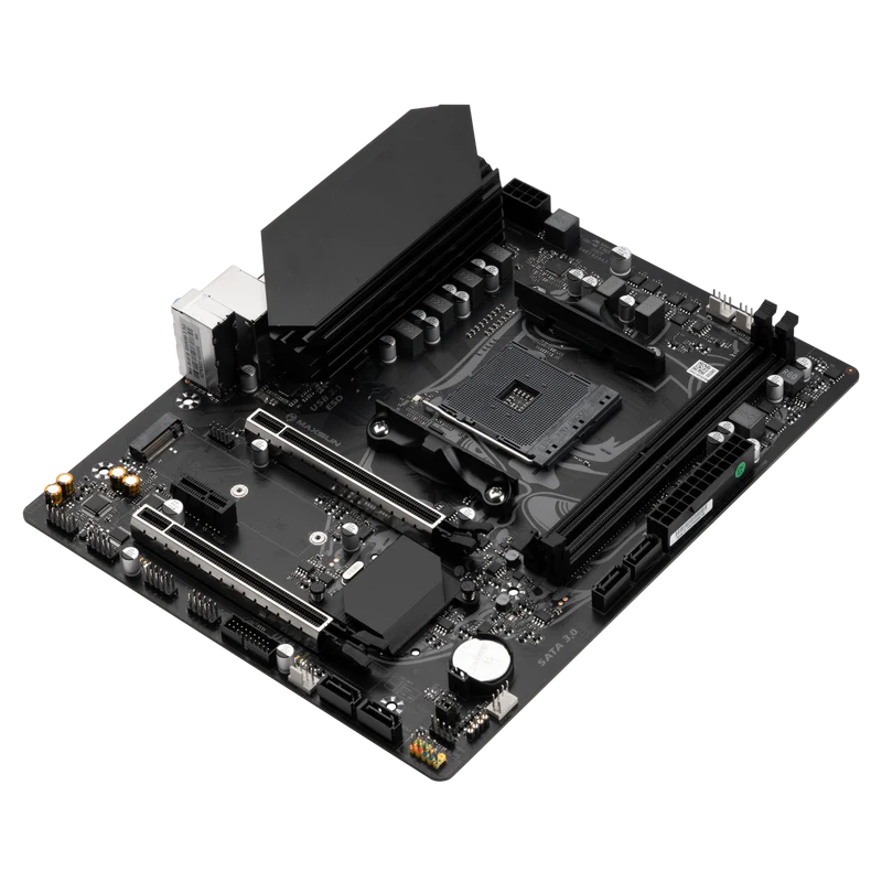 MAXSUN B550M D4 Motherboard, Micro-ATX, AMD B550 Chipset, AM4 Socket, DDR4 Memory Support, PCIe 4.0