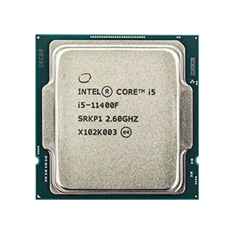 Intel Core i5-11400F Processor, 6 Cores, 12 Threads, 2.6 GHz (4.4 GHz Turbo), LGA 1200, 12MB Cache - Desktop CPU