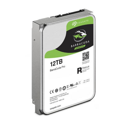 Seagate BarraCuda Pro 12TB Hard Drive, 3.5-Inch, 7200 RPM, SATA 6Gb/s, 256MB Cache,HDD