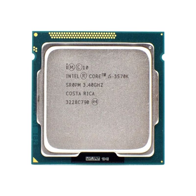 Intel Core i5-3570K Processor, 4 Cores, 4 Threads, 3.4 GHz (3.8 GHz Turbo), LGA 1155, 6MB Cache - Desktop CPU