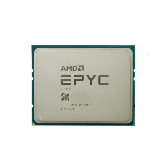 AMD EPYC 7302P Processor, 16 Cores, 32 Threads, 3.0 GHz (3.3 GHz Turbo), Socket SP3, 64MB Cache - Server CPU