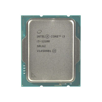 Intel Core i3-12100 Processor, 4 Cores, 8 Threads, 3.3 GHz (4.3 GHz Turbo), LGA 1700, 12MB Cache - Desktop CPU