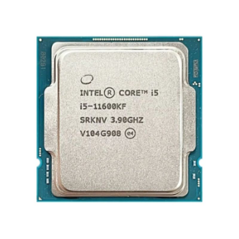 Intel Core i5-11600KF Processor, 6 Cores, 12 Threads, 3.9 GHz (4.9 GHz Turbo), LGA 1200, 12MB Cache - Desktop CPU