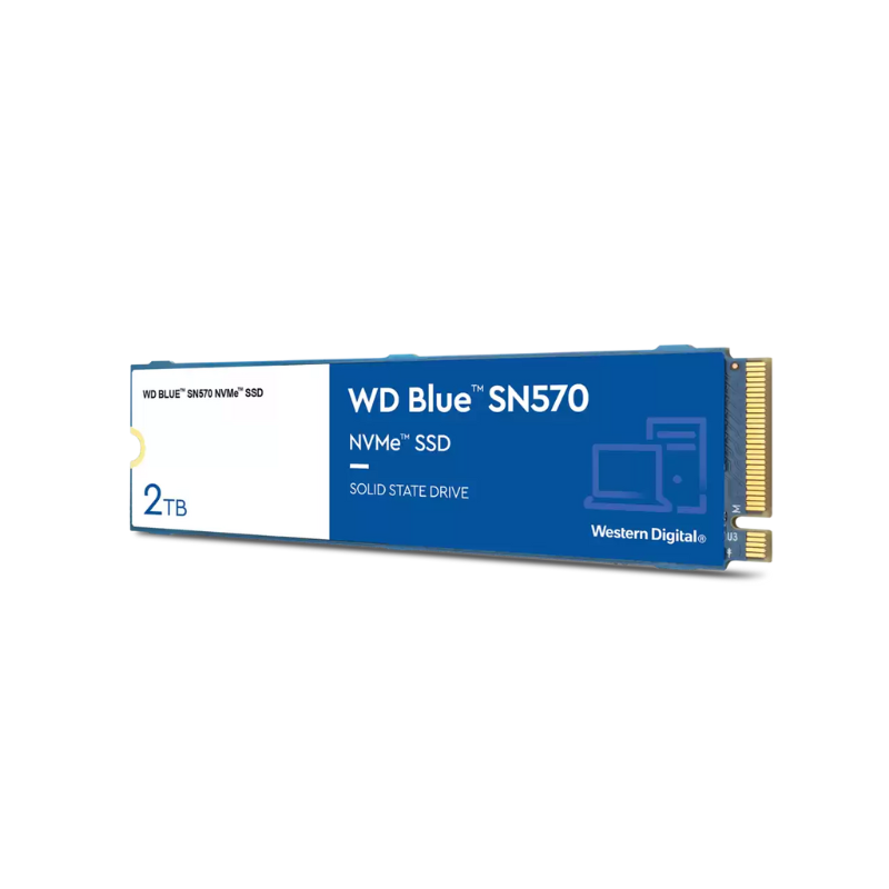 WD Blue SN570 2TB NVMe M.2 SSD, WDS200T3B0 solid state drive