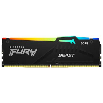 Kingston Desktop DDR5 BEAST 32GB 6000MHz RGB Black Memory Module, CL40, Dual Channel, Unbuffered DIMM RAM