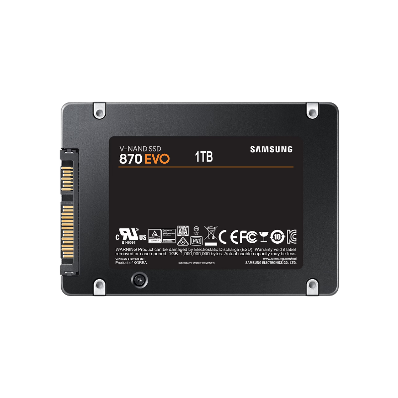 Samsung 870 EVO 1TB SSD, 2.5 Inch SATA III, Up to 560MB/s Read, 530MB/s Write - Internal Solid State Drive