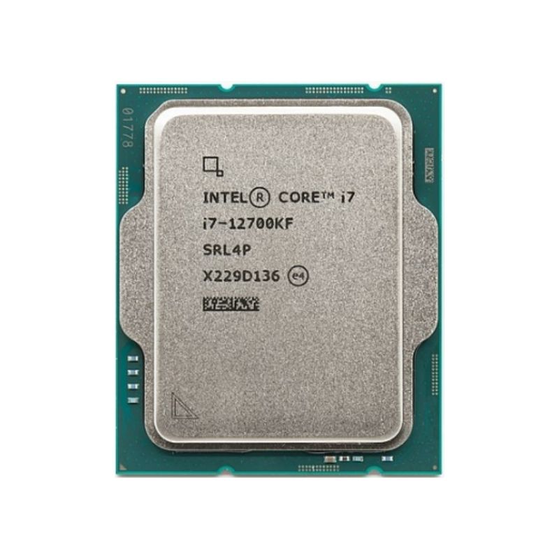 Intel Core i7-12700KF Processor, 12 Cores, 20 Threads, 3.6 GHz (5.0 GHz Turbo), LGA 1700, 25MB Cache - Desktop CPU