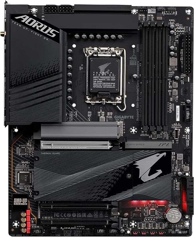 Gigabyte Z790M AORUS ELITE AX Motherboard, Intel Z790 Chipset, Micro-ATX, DDR5, PCIe 5.0, WiFi 6E