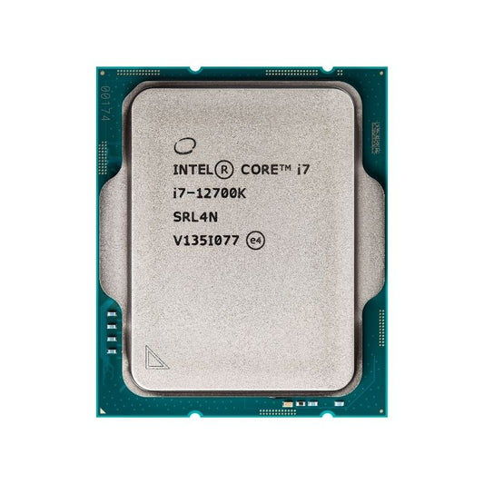 Intel Core i7-12700K Processor, 12 Cores, 20 Threads, 3.6 GHz (5.0 GHz Turbo), LGA 1700, 25MB Cache - Desktop CPU