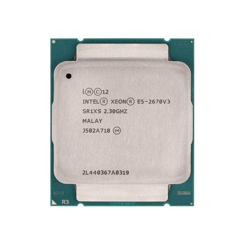 Intel Xeon E5-2670 v3 Processor, 12 Cores, 24 Threads, 2.3 GHz (3.3 GHz Turbo), LGA 2011-3, 30MB Cache - Server CPU