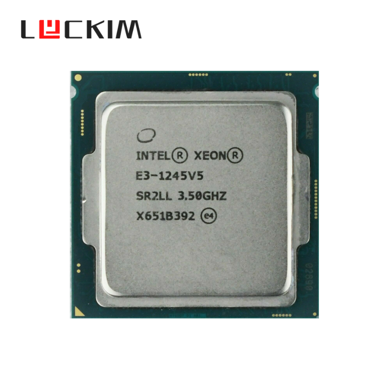 Intel Xeon E3-1245 v5 Processor, 4 Cores, 8 Threads, 3.5 GHz (3.9 GHz Turbo), LGA 1151, 8MB Cache - Server CPU