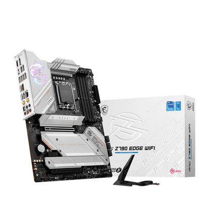 MSI MPG Z790 Edge WiFi Motherboard, LGA 1700, DDR5, PCIe 5.0, Wi-Fi 6E, ATX - Gaming and Overclocking