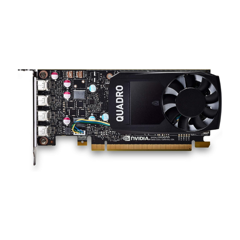 NVIDIA Quadro P600 Graphics Card, 2 GB GDDR5, 128-bit Memory Interface, 384 CUDA Cores, PCIe 3.0 x16