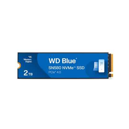 WD Blue SN580 2TB NVMe SSD, PCIe Gen 4.0 x4, M.2 2280, Up to 4,150 MB/s Read, WDS200T3B0E  SSD