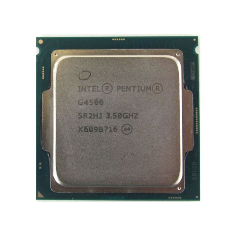 Intel Pentium Gold G4500 Processor, 2 Cores, 4 Threads, 3.5 GHz, LGA 1151, 4MB Cache - Desktop CPU