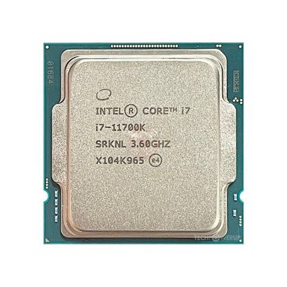 Intel Core i7-11700K Processor, 8 Cores, 16 Threads, 3.6 GHz (5.0 GHz Turbo), LGA 1200, 16MB Cache - Desktop CPU