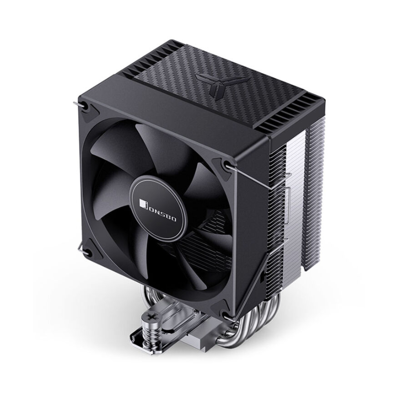 JONSBO CR-1400EVO No RGB Black CPU Cooler, 120mm PWM Fan, Aluminum & Copper Heat Sink, Black