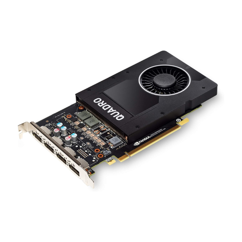 NVIDIA Quadro P2200 Graphics Card, 5 GB GDDR5X, 160-bit Memory Interface, 1280 CUDA Cores, PCIe 3.0 x16