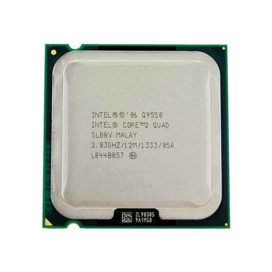 Intel Core2 Quad Q9550 Processor, 4 Cores, 4 Threads, 2.83 GHz, LGA 775, 12MB Cache - Desktop CPU