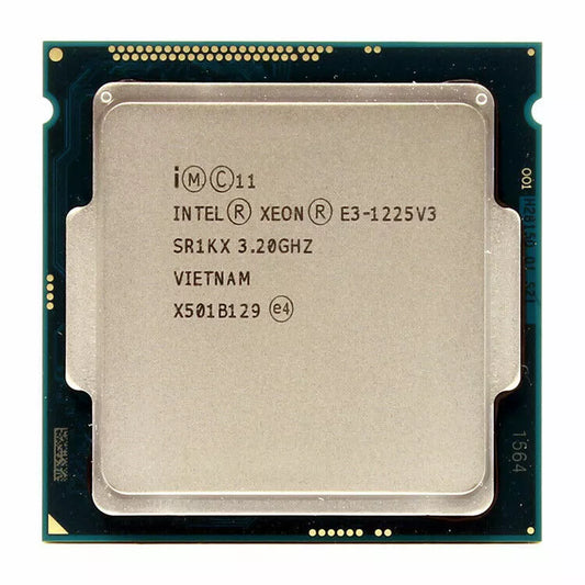 Intel Xeon E3-1225 v3 Processor, 4 Cores, 4 Threads, 3.2 GHz (3.6 GHz Turbo), LGA 1150, 8MB Cache - Server CPU