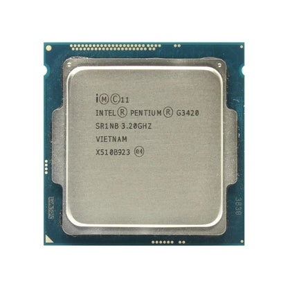 Intel Pentium G3420 Processor, 2 Cores, 4 Threads, 3.2 GHz, LGA 1150, 3MB Cache - Desktop CPU