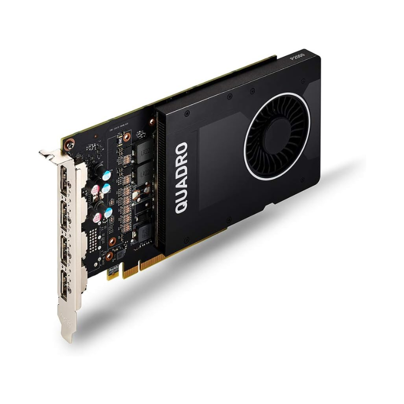 NVIDIA Quadro P2000 Graphics Card, 5 GB GDDR5, 160-bit Memory Interface, 1024 CUDA Cores, PCIe 3.0 x16