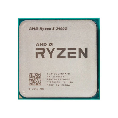 AMD Ryzen 5 2400G Processor, 4 Cores, 8 Threads, 3.6 GHz (3.9 GHz Turbo), AM4, 4MB Cache - Desktop CPU with Radeon Graphics