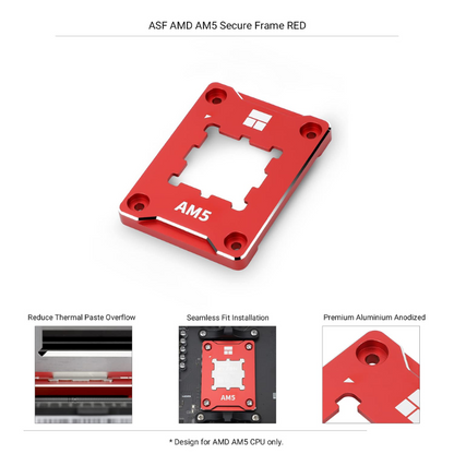 AM5 CPU Holder (Red) - Universal Desktop CPU Stand, Adjustable Design, for AM5 Socket and Compatible CPUs