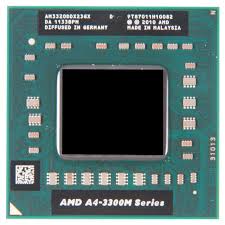 AMD A4-3300M Processor, 2 Cores, 2 Threads, 2.5 GHz, Socket FS1, 1MB Cache - Laptop CPU