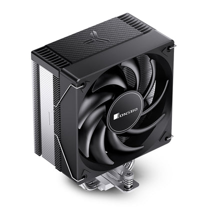 JONSBO CR1000EVO RGB Black CPU Air Cooler, 120mm PWM Fan, 4 Heat Pipes, RGB Lighting, Black