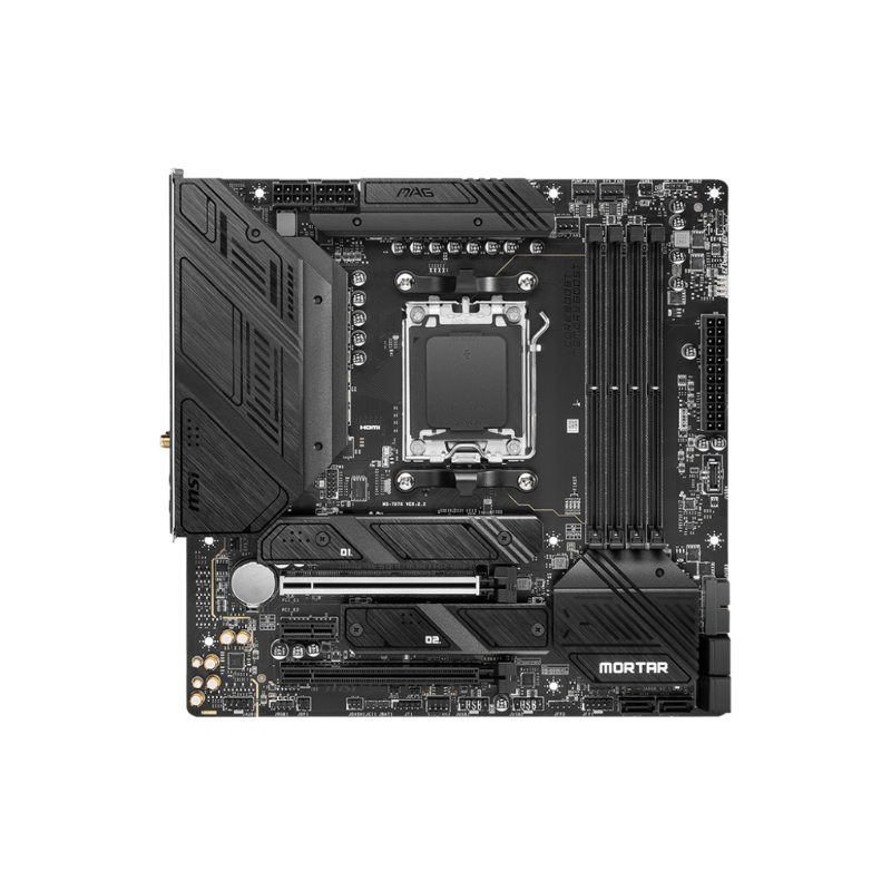 MSI B650M MORTAR WIFI Motherboard, AMD B650 Chipset, AM5 Socket, DDR5 Support, WiFi 6E