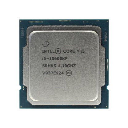 Intel Core i5-10600KF Processor, 6 Cores, 12 Threads, 4.1 GHz (4.8 GHz Turbo), LGA 1200, 12MB Cache - Desktop CPU