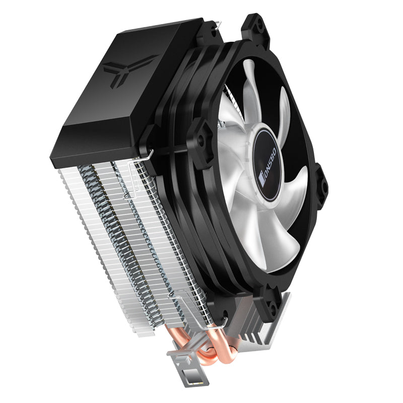 JONSBO CR1200E CPU Cooler, 120mm PWM Fan, Aluminum & Copper Heat Sink, 800-1800 RPM, 75 CFM, Black