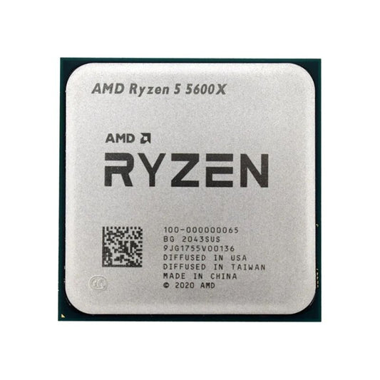 AMD Ryzen 5 5600X Processor, 6 Cores, 12 Threads, 3.7 GHz (4.6 GHz Turbo), AM4, 32MB Cache - Desktop CPU