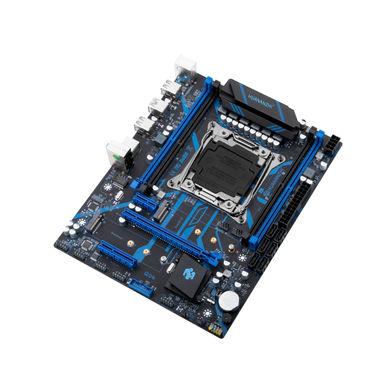 HUANANZHI X99-QD4 Motherboard, Intel Socket 2011-3, DDR4, ATX, USB 3.0, SATA 6Gb/s - High-Performance Desktop Motherboard