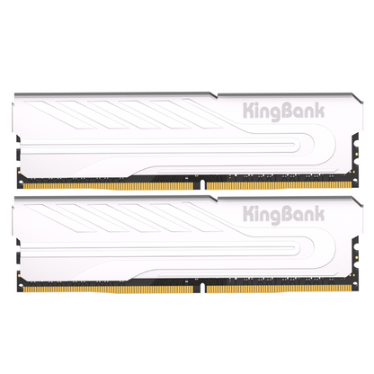 Kingbank Desktop DDR4 Silver 16GB 3200MHz RAM, PC4-25600, CL16, Non-ECC, Unbuffered, Silver, DIMM