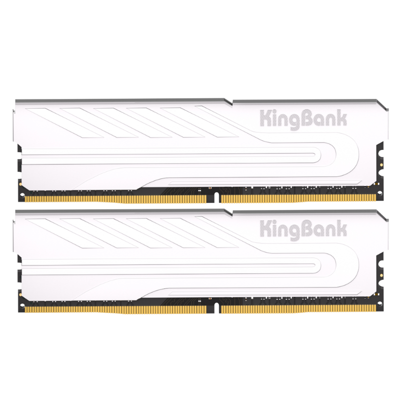 Kingbank Desktop DDR4 Silver 16GB 3600MHz RAM, PC4-28800, CL18, Non-ECC, Unbuffered, Silver, DIMM