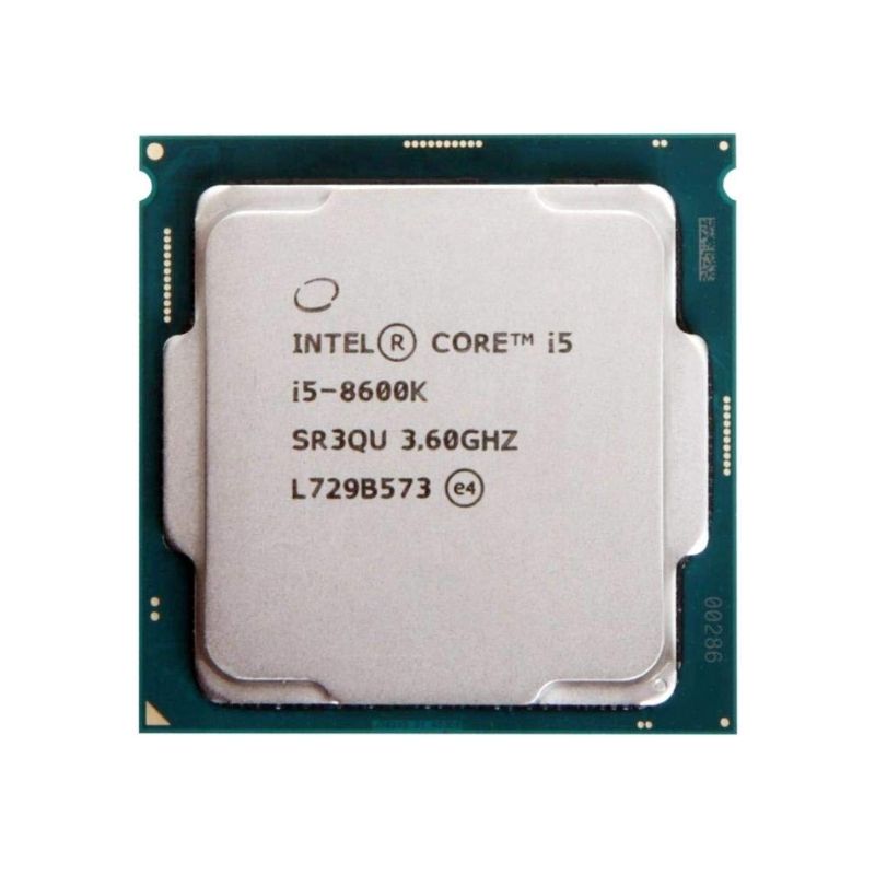 Intel Core i5-8600K Processor, 6 Cores, 6 Threads, 3.6 GHz (4.3 GHz Turbo), LGA 1151, 9MB Cache - Desktop CPU